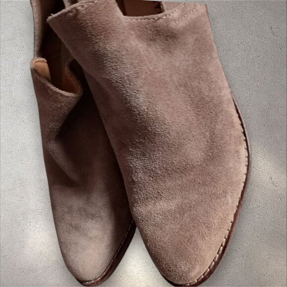 Lucky Brand Womens Tan Suede Ankle Booties Size 5.5M/36 - Picture 4 of 10